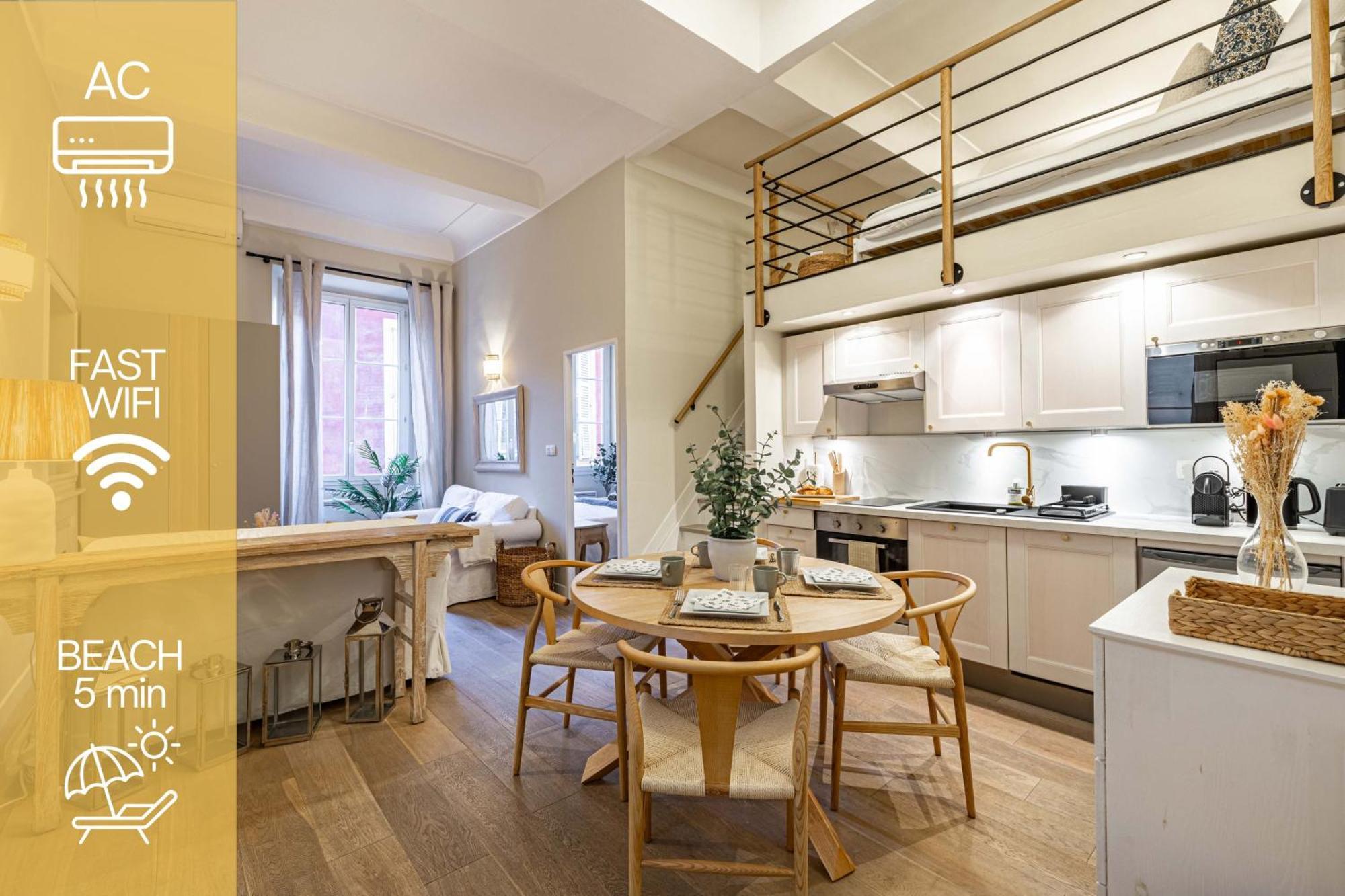 New!Chic Oasis Apt, Heart Of Nice, Family Friendly, Walking To The Beach! Esterno foto
