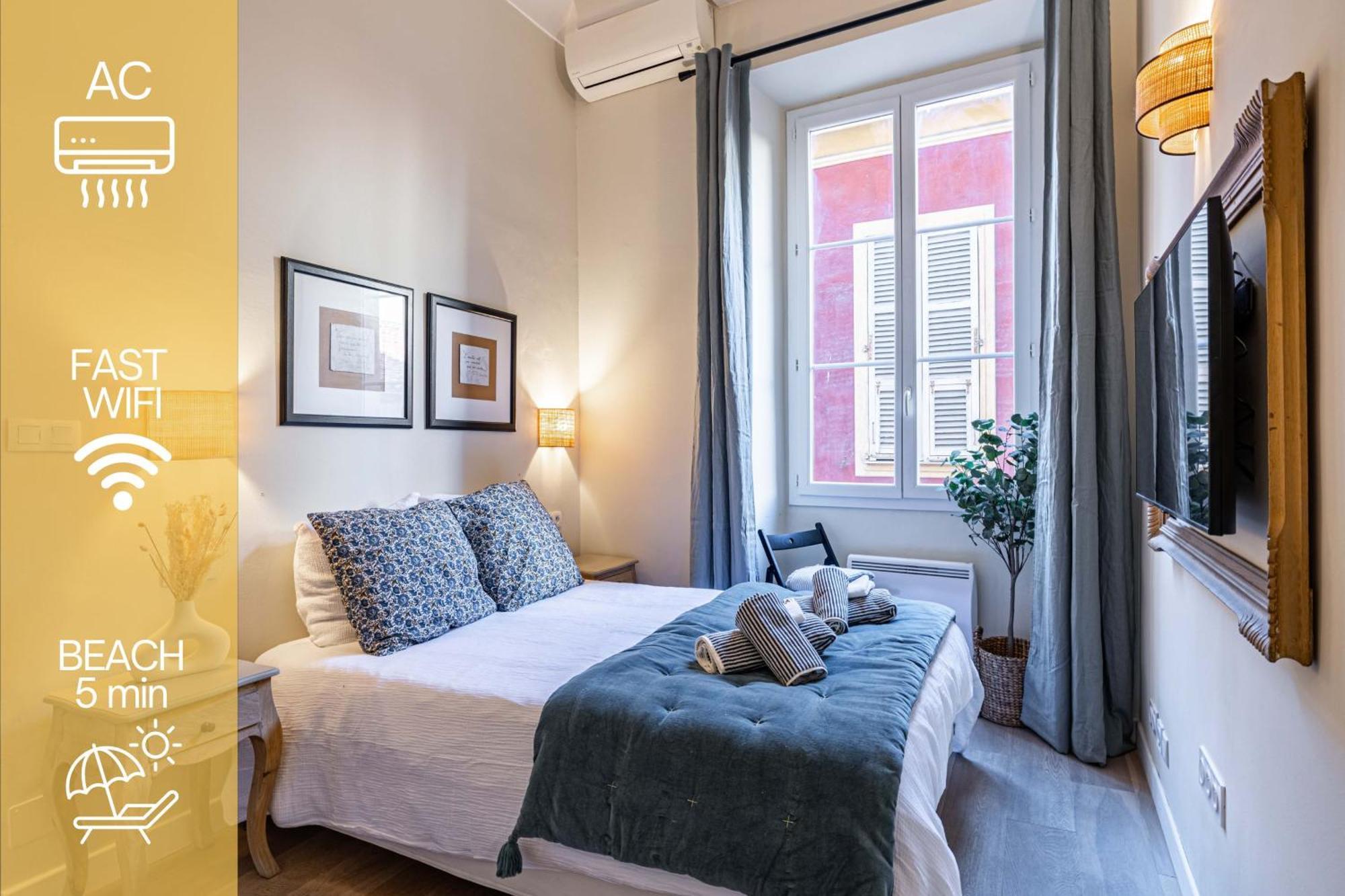 New!Chic Oasis Apt, Heart Of Nice, Family Friendly, Walking To The Beach! Esterno foto