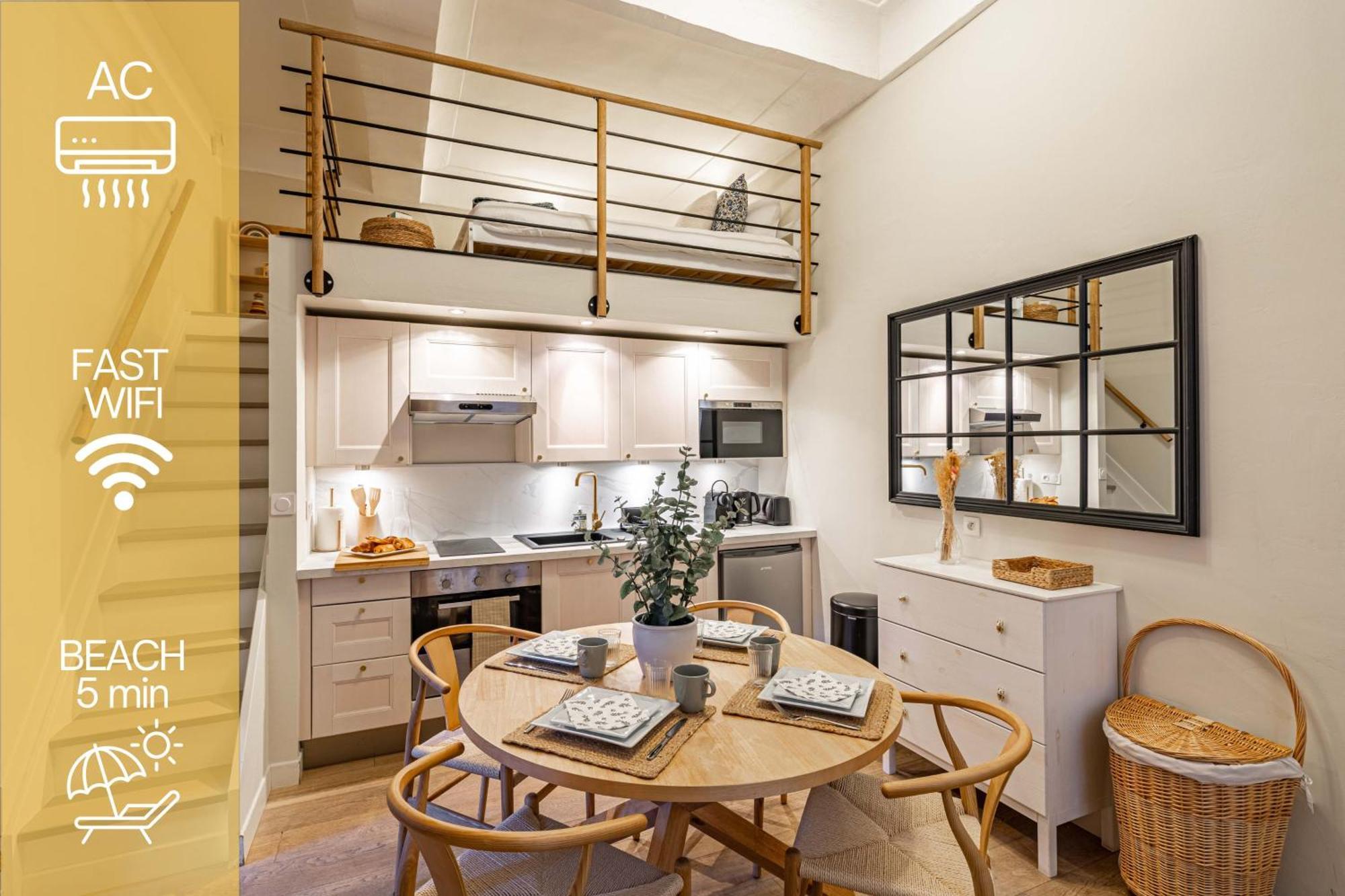 New!Chic Oasis Apt, Heart Of Nice, Family Friendly, Walking To The Beach! Esterno foto